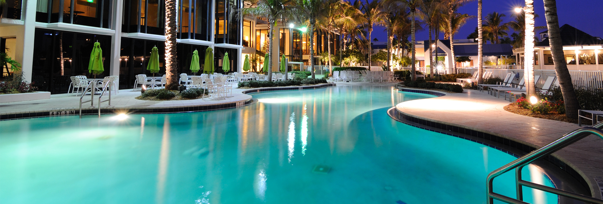 Swimming Pool at Twilight 