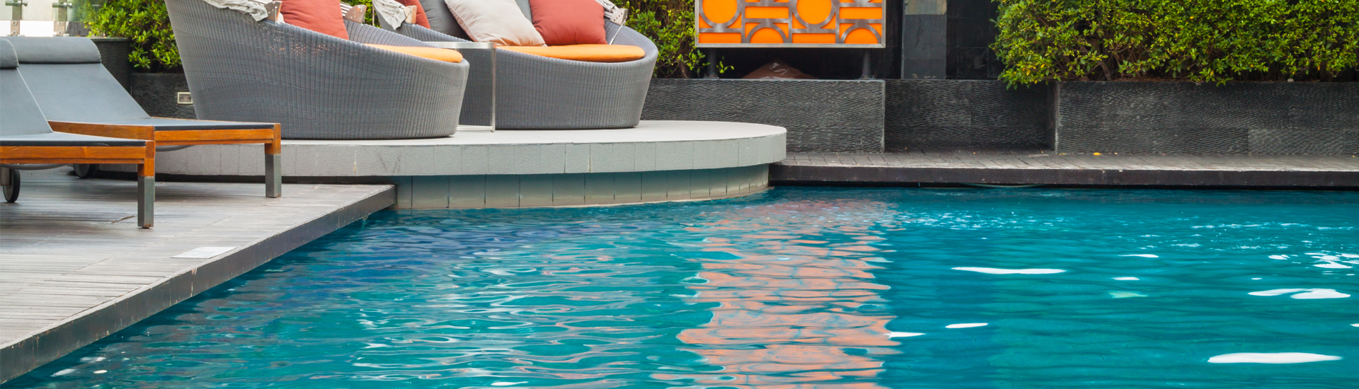 Swimming Pool With Sofa 